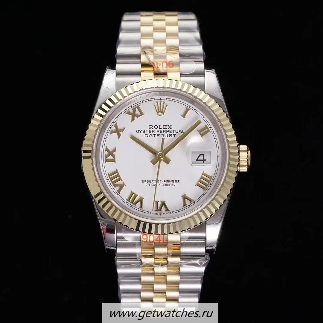 Best Price R01ex Datejust 36 126233 GMF SS 904L & 18K Yellow Gold Wrapped White Dial 3235