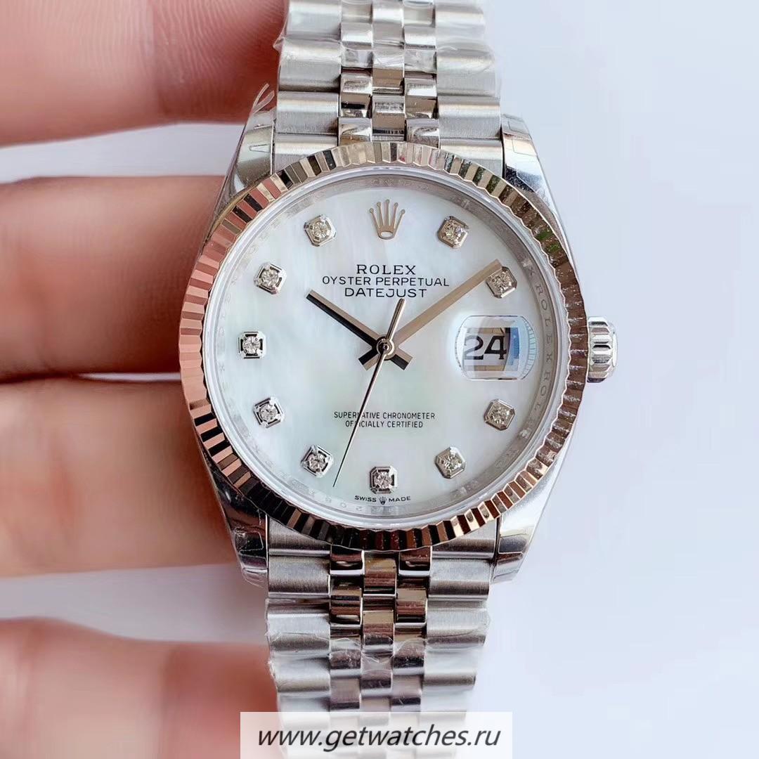 Perfect Replica R01ex Datejust 36 126234 EWF SS 904L MOP Dial 3235