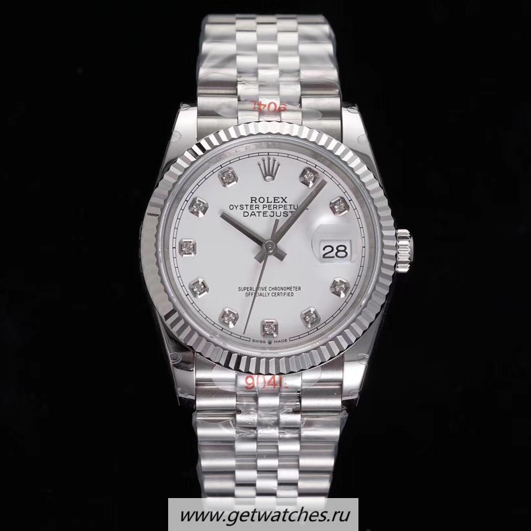 Perfect Replica R01ex Datejust 36 126234 GMF SS 904L White Dial 3235