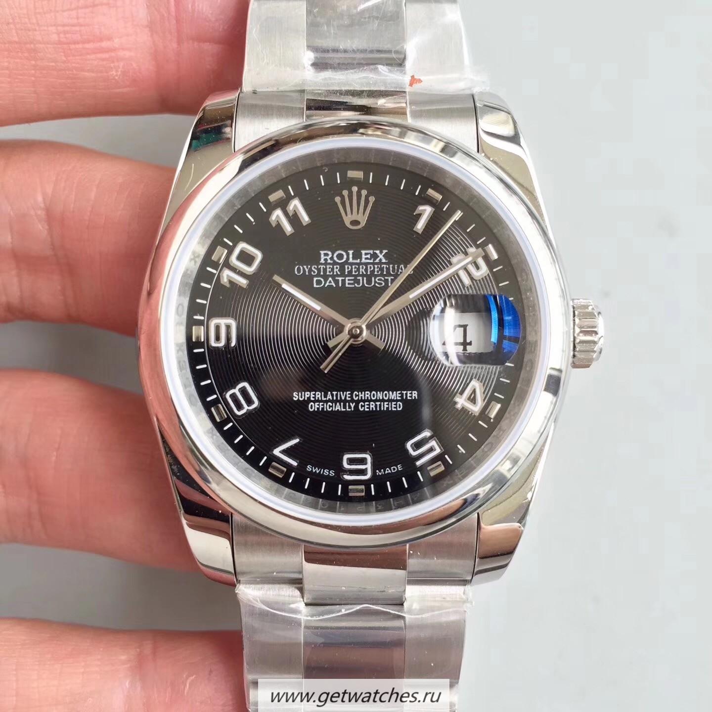 Shop R01ex Datejust 36mm 116234 MITF SS 904L Black Dial 3135