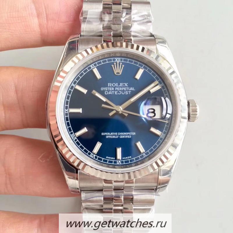 Copy R01ex Datejust 36mm 126234 ARF SS 904L Blue Dial 3235