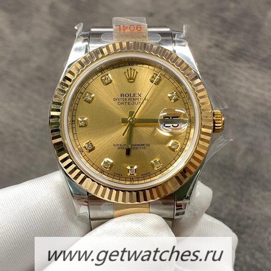 Replica R01ex Datejust 41 126333 GMF 18K Rose Gold Wrapped & SS 904L Champagne Dial 2836