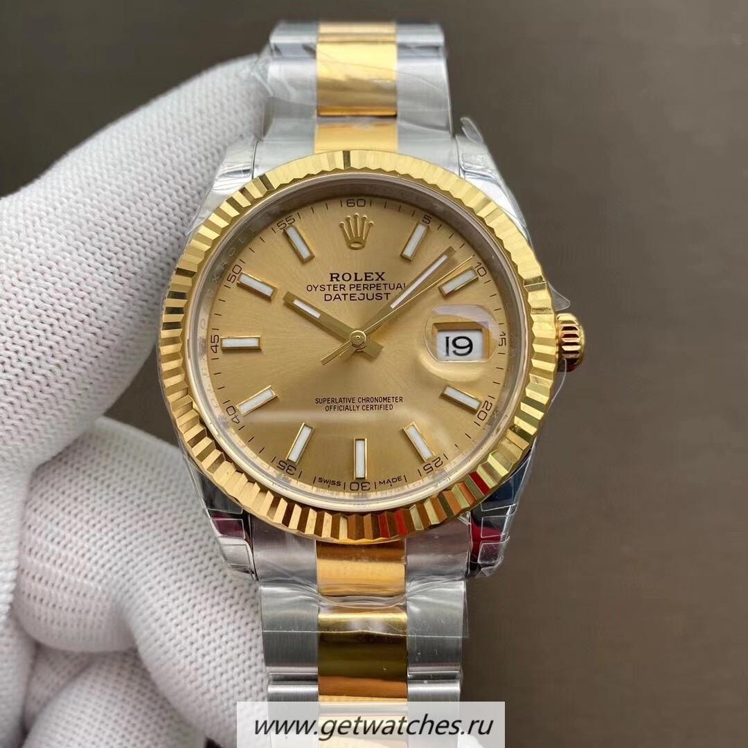 Shop R01ex Datejust 41 126333 VSF Yellow Gold & SS 904L Gold Dial 3235