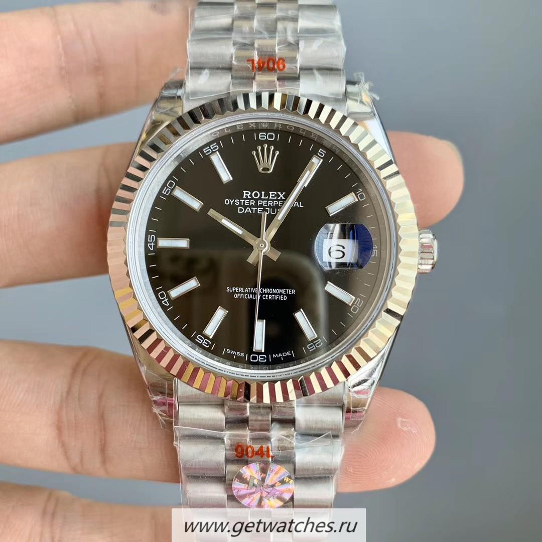 Replica R01ex Datejust 41 126334 WF SS 904L Black Dial 3235