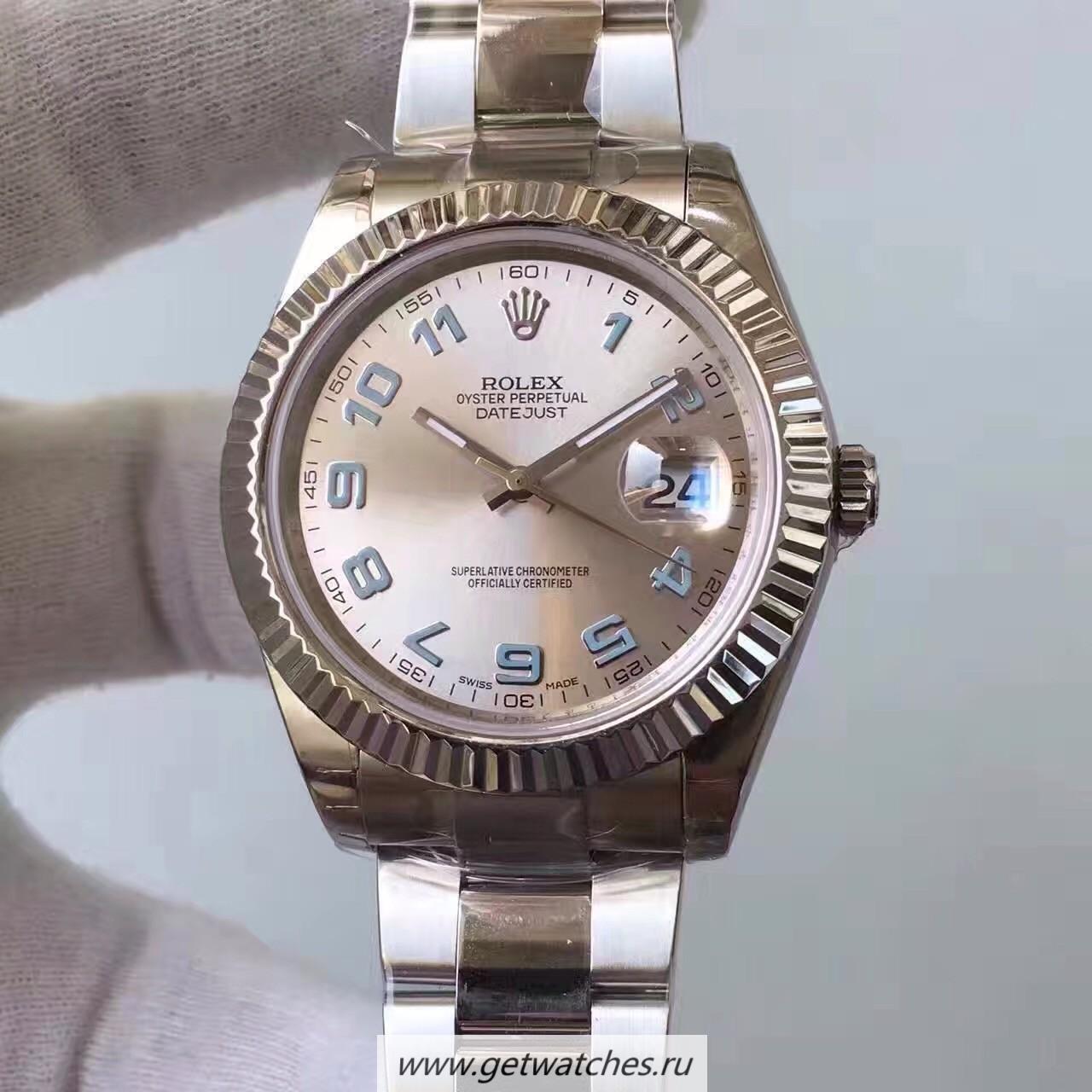 Best Price R01ex Datejust II 116334 2018 41mm EWF SS Rhodium Dial 3136