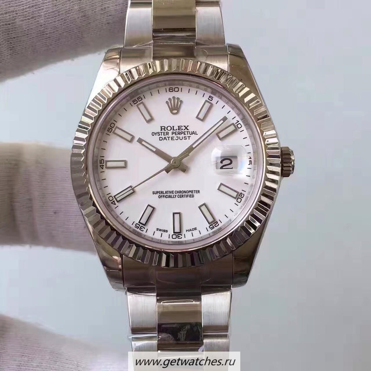 Shop R01ex Datejust II 116334 2018 41mm EWF SS White Dial 3136