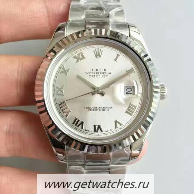 Perfect Replica R01ex Datejust II 116334 41mm NF SS Rhodium Dial 2836