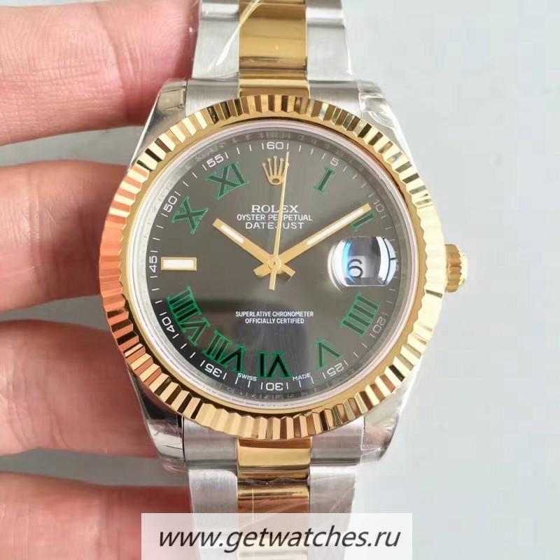 Best Price R01ex Datejust II 126333 41mm EWF SS & Yellow Gold Anthracite Dial 3136