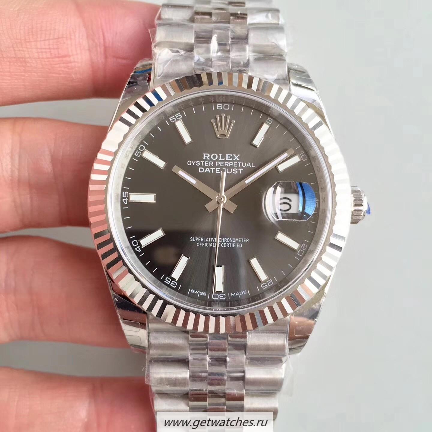 Shop R01ex Datejust II 126334 41mm EWF SS Anthracite Dial 3235