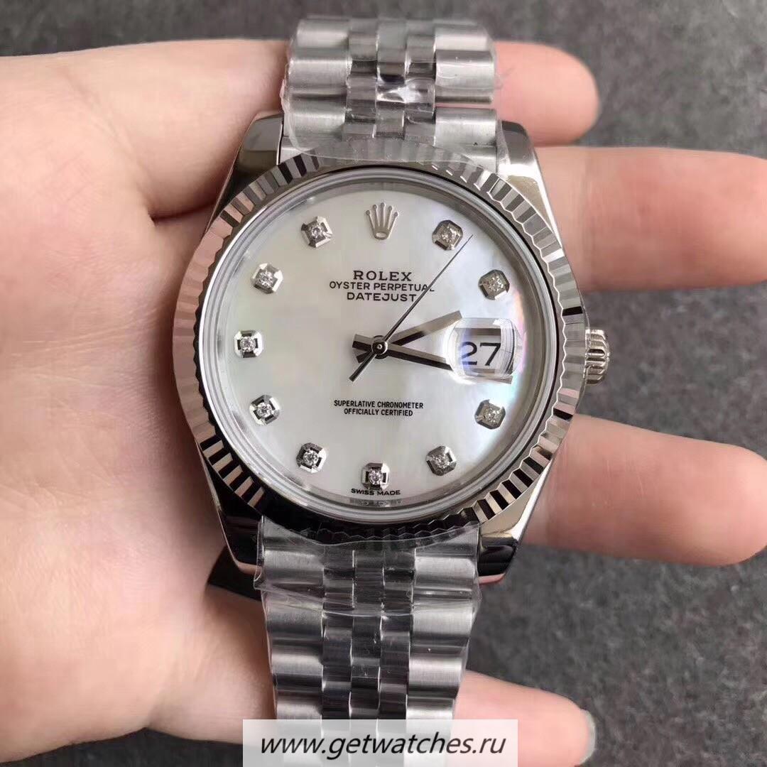 Perfect Replica R01ex Datejust II 126334 41mm Noob Factory SS Mother Of Pearl Dial 3235