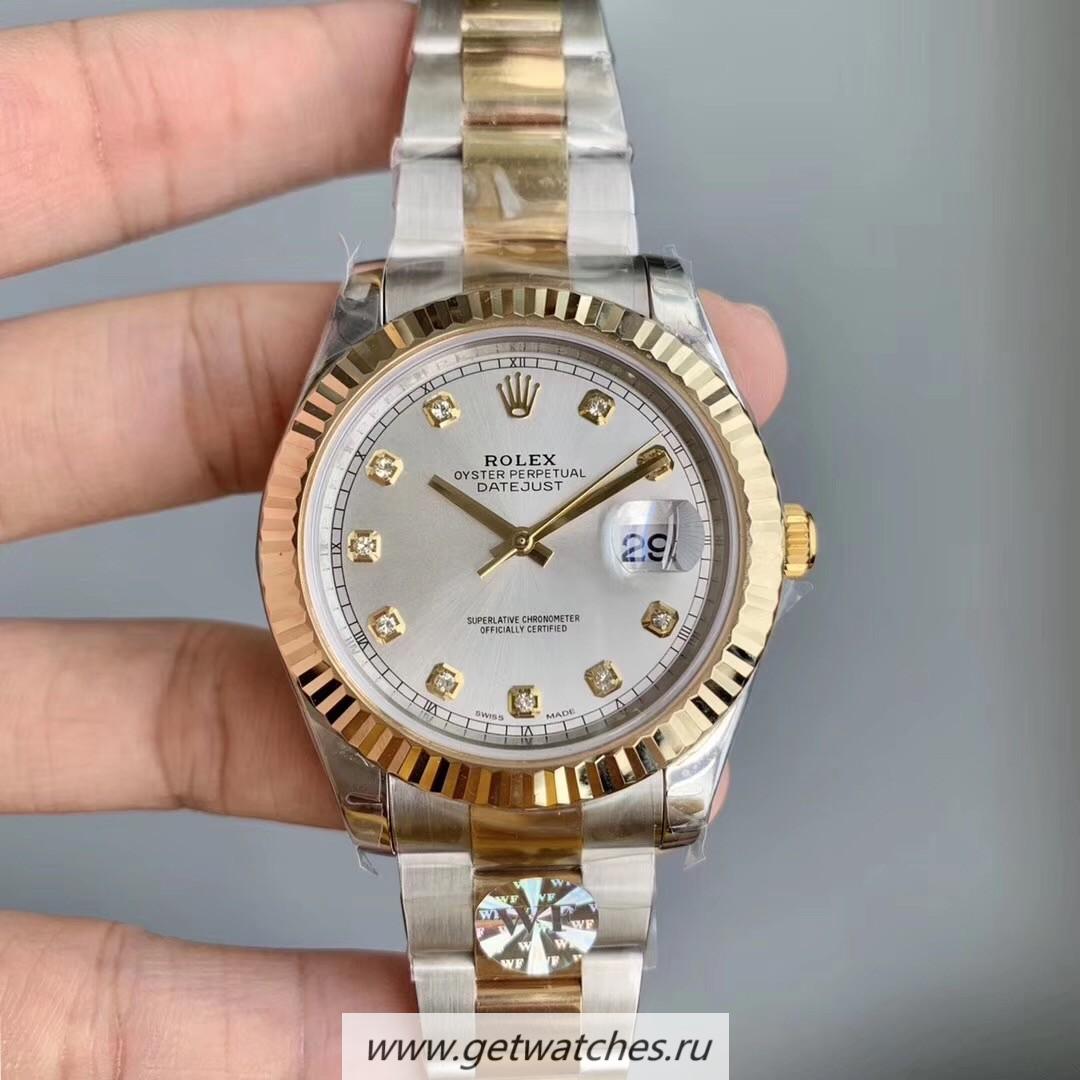 Copy R01ex Datejust II 41mm 126333 WF SS 904L & Yellow Gold Wrapped Rhodium Dial 3135