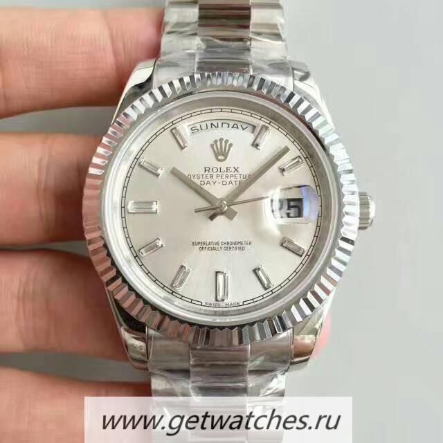 Copy R01ex Day-Date 40 228239 40mm KWF SS Sundust Dial 3255