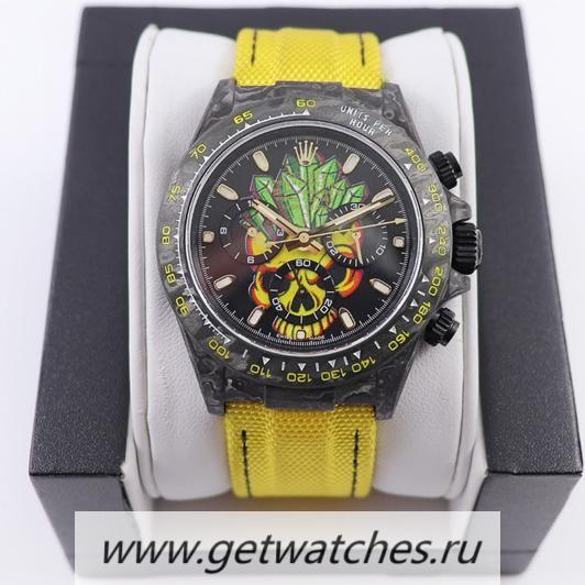High Quality R01ex Daytona CronusArt X WWF Forged Carbon Black Dial 7750