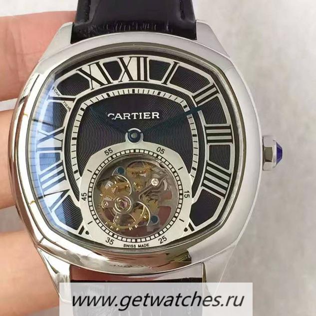 High Quality Ca*t1er Drive Tourbillon W4100013 JF SS Black Dial Tourbillon 9452MC