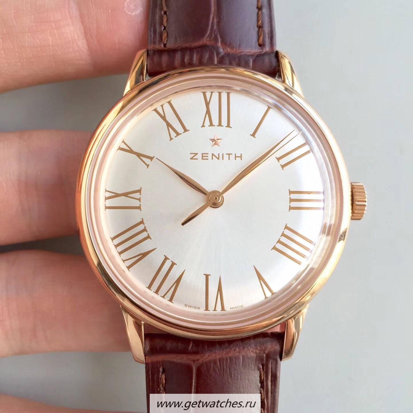 NEW Replica Zenith Elite 6150 150TH Anniversary 18.2270.6150/01.C498 NDF Rose Gold Silver Dial Elite 6150