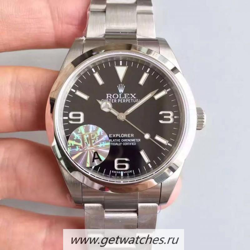 Copy R01ex Explorer 214270 JF V3 SS Black Dial 3132