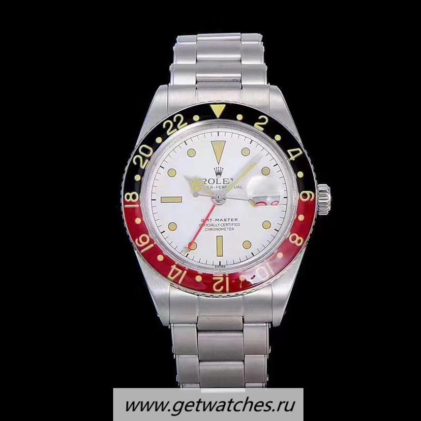 Shop R01ex GMT-Master 6542 RBF SS White Dial 2836
