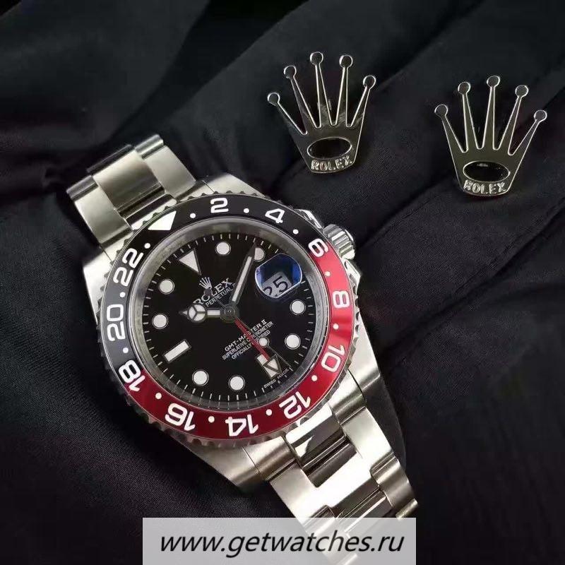 Fake R01ex GMT-Master II 116710 BLNR URF SS Black Dial 2836