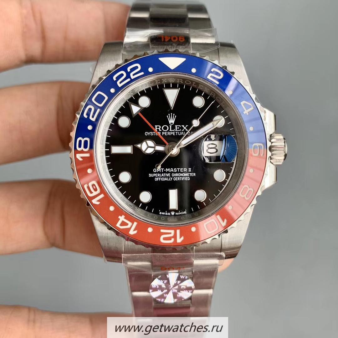 Copy R01ex GMT-Master II 116719 BLRO WF SS 904L Black Dial 3186