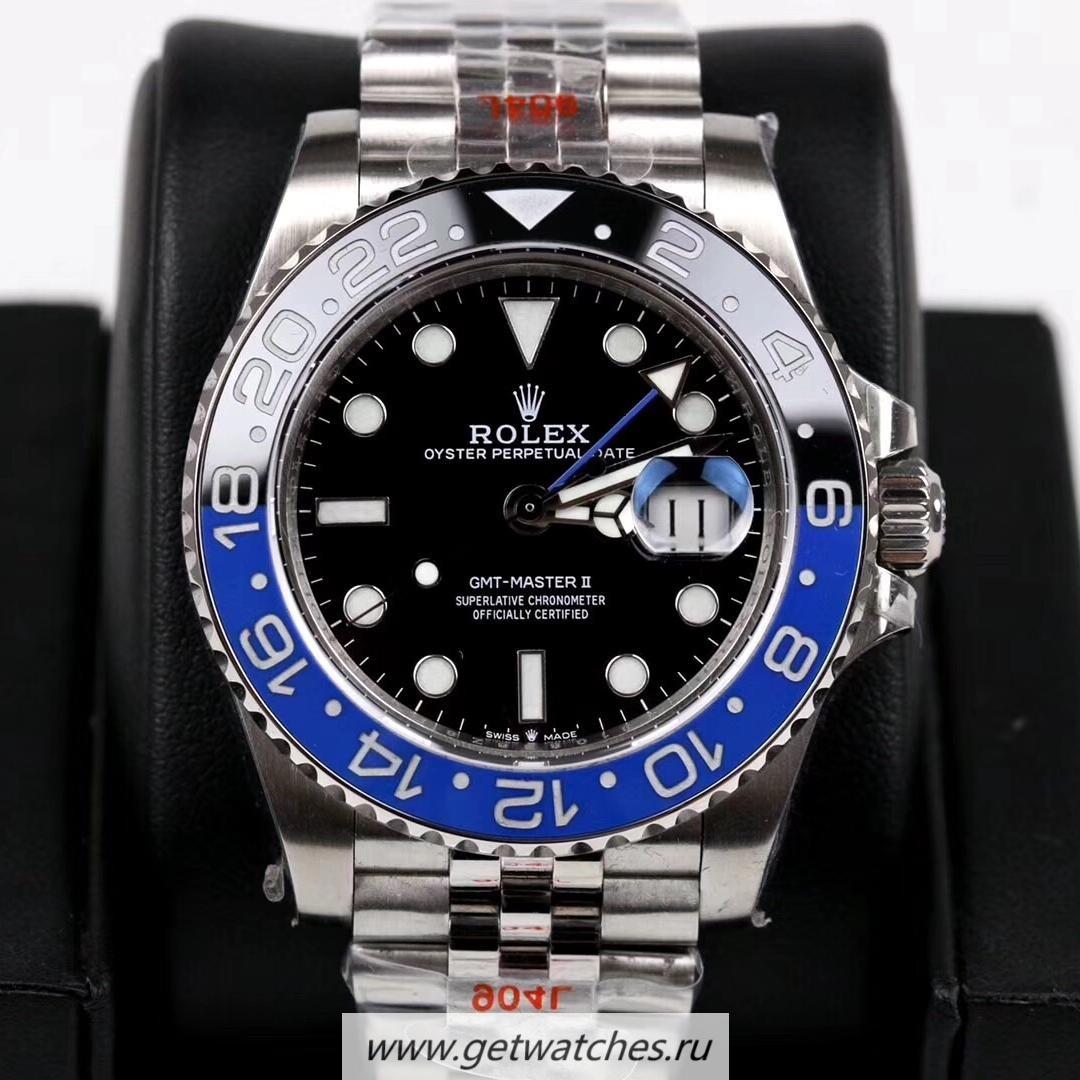 Fake R01ex GMT-Master II 126710 BLNR GMF V3 SS 904L Black Dial 3186