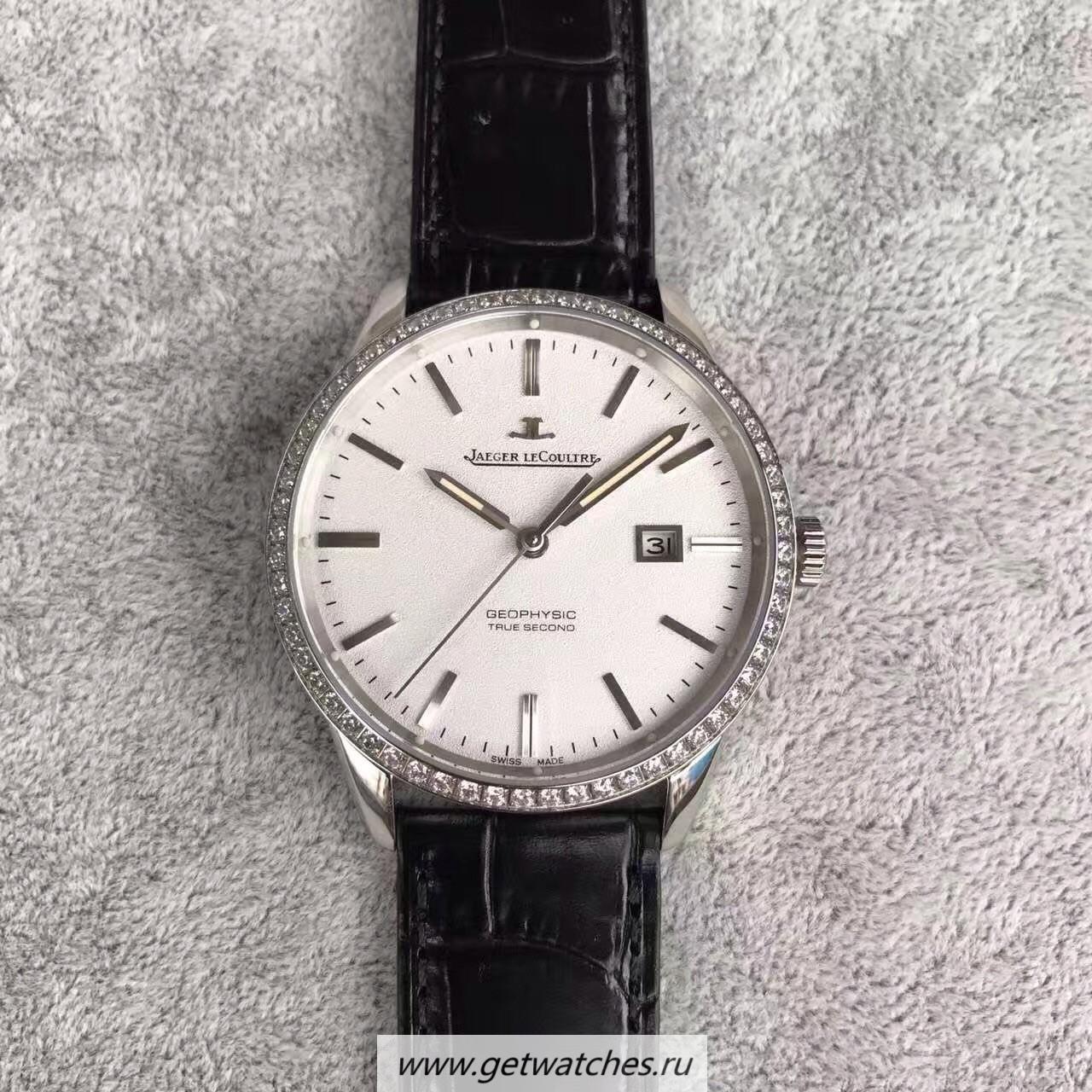 Replica Jaeger-LeCoultre Geophysic True Second 8018420 Noob Factory SS & D1am0nds White Dial Calibre 770