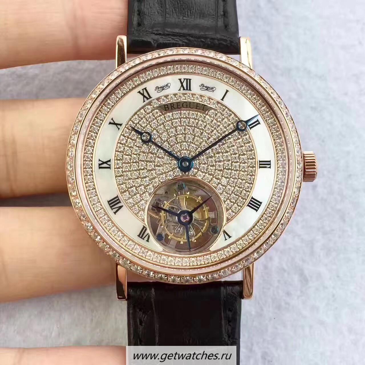 Copy Breguet Grand Complication Tourbillon JLF Rose Gold & D1am0nds D1am0nd Dial Caliber 558