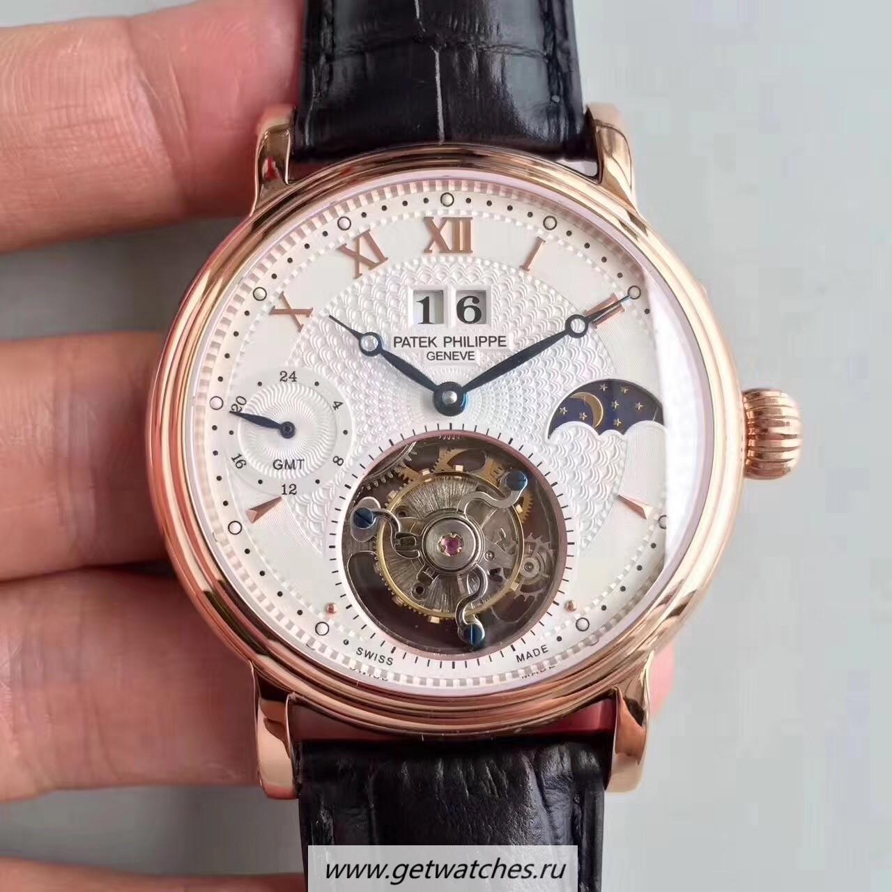 Best Price Pat*k Phi1i*pe Grand Complication Tourbillon Noob Factory Rose Gold White Dial Tourbillon
