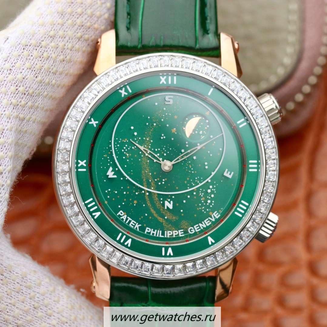Best Price Pat*k Phi1i*pe Grand Complications Sky Moon Celestial 5102PR Noob Factory Rose Gold & D1am0nd Green Dial 240 LU CL C
