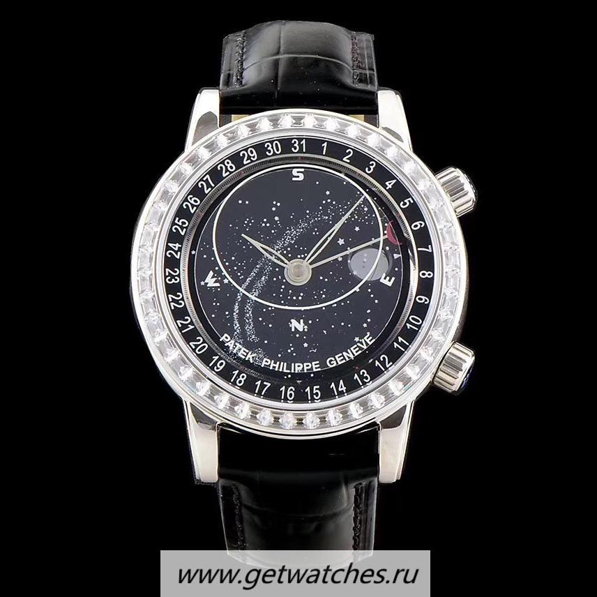 Replica Pat*k Phi1i*pe Grand Complications Sky Moon Celestial 6104P Noob Factory V2 SS & D1am0nd Black Dial 240 LU CL C