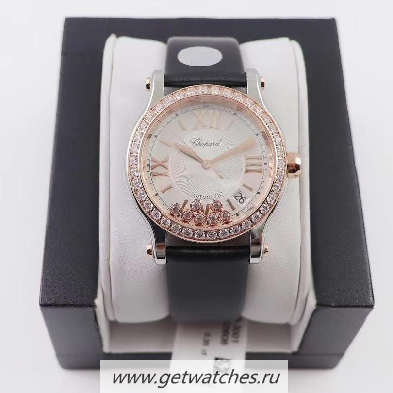 Fake Chopard Happy Sport 30mm Automatic Ladies YF SS & D1am0nd Silver Dial 2892