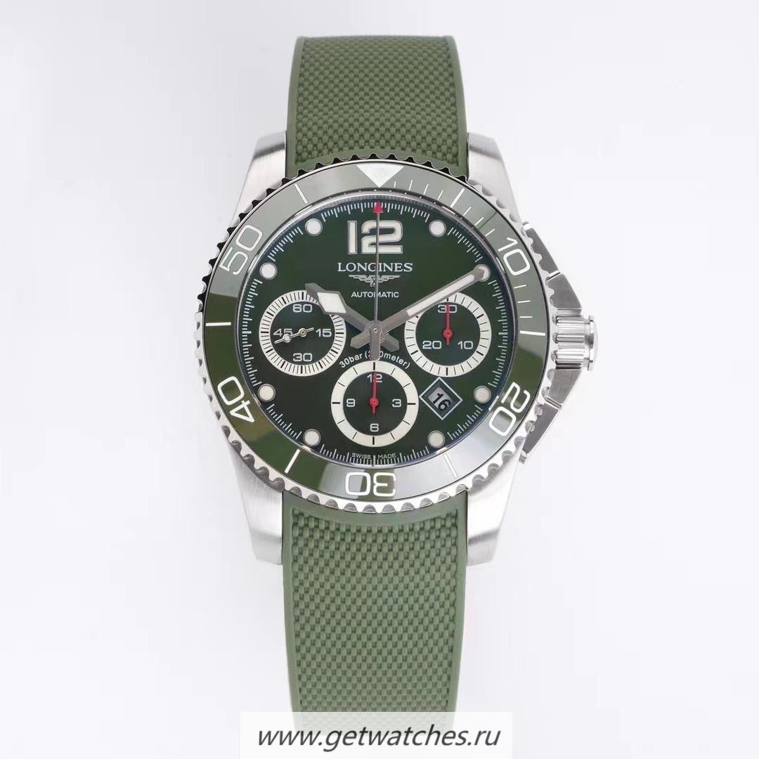 Best Price Longines HydroConquest Chrono ACF SS Green Dial 7750