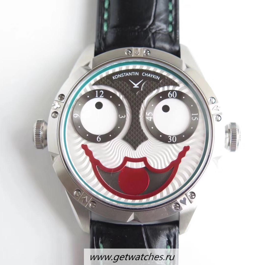 Copy Konstantin Chaykin Joker V9F SS White & Green Joker Dial Seiko NH35A