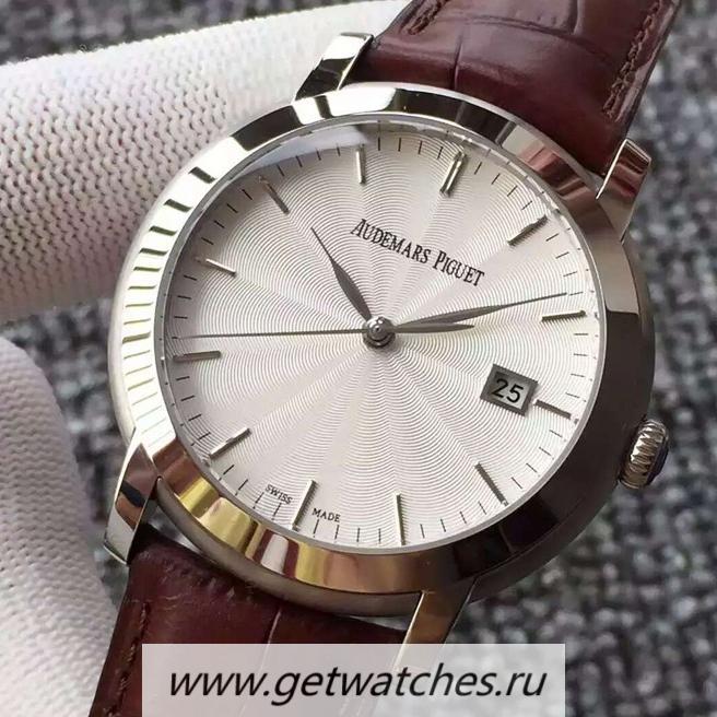 Fake Audemars P1g*et Jules Audemars 15170 SS White Relief Dial 3120