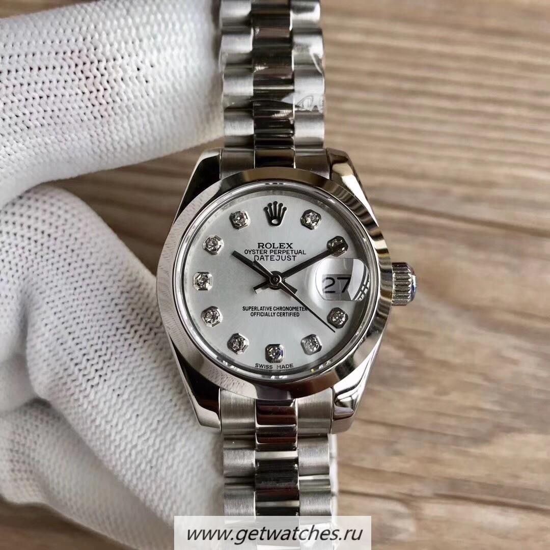 Replica R01ex Ladies Datejust 28 279166 28mm WF SS Silver Dial 2671