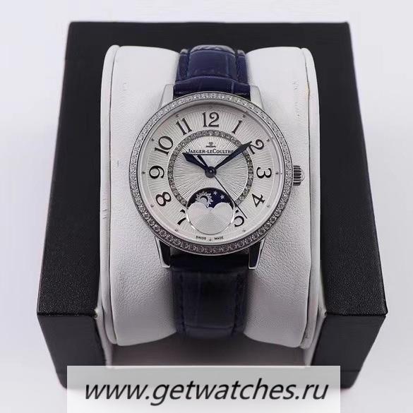 Copy Jaeger-LeCoultre Ladies Rendez-Vous Ladies 34mm JLF SS & D1am0nds Silver Dial 967