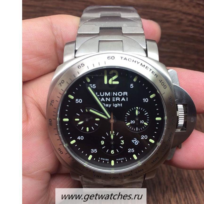 Best Price Pa*e*a1 Luminor GMT 1950 3 Days PAM441 VSF V2 Ceramic Black Dial P9001 (Free Strap)