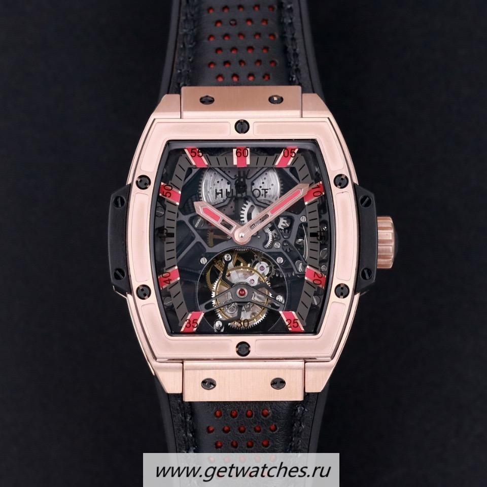 Best Price Hublot MP06 Spirit Of Big Bang JBF Rose Gold Skeleton Dial Red Markers Tourbillon