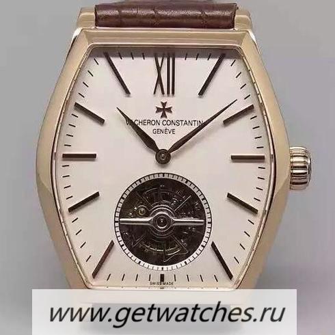 NEW Replica Vacheron C0nstan1n Malte Tourbillon 24K Rose Gold Plated White Dial Tourbillon