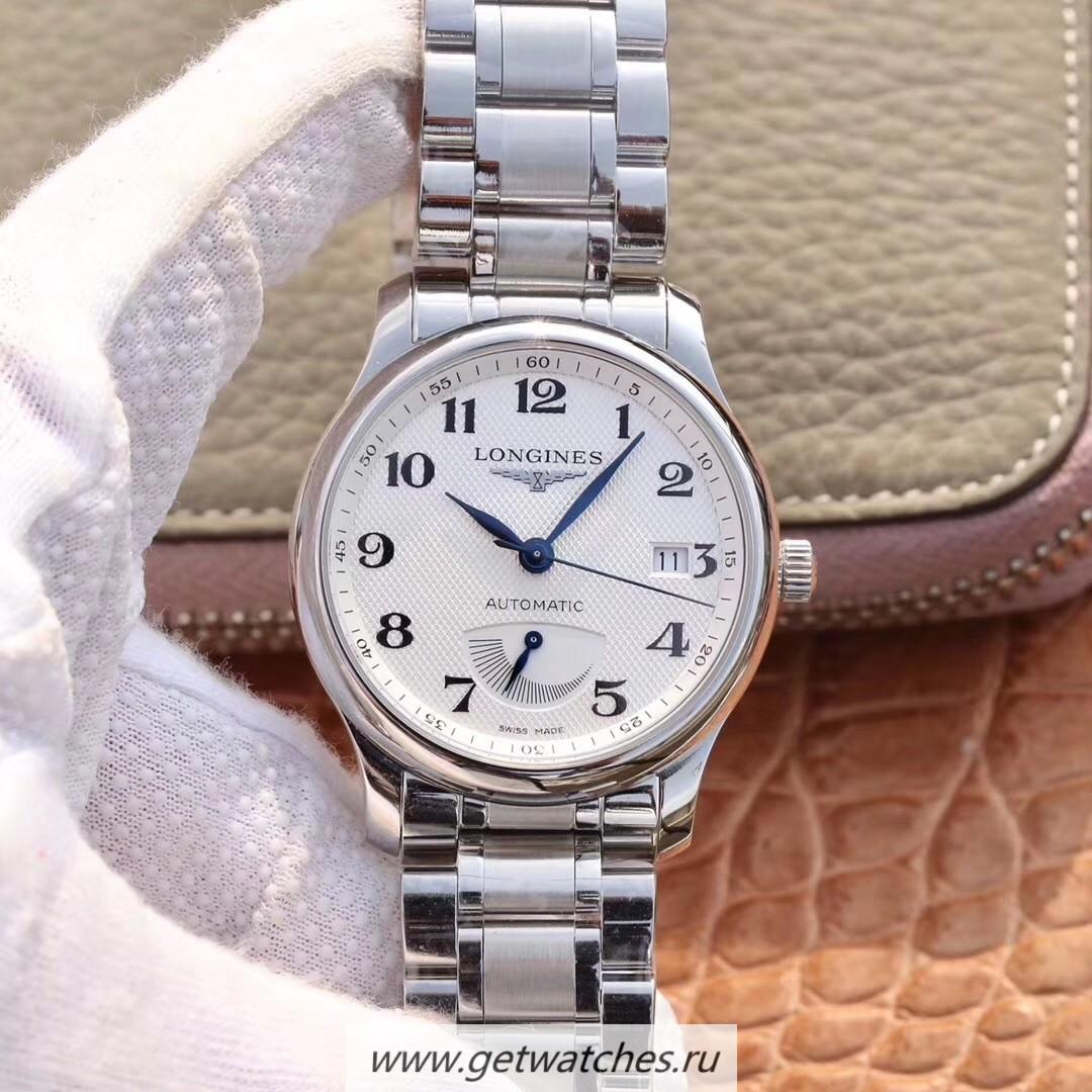 Shop Longines Master Collection Power Reserve L2.708.4.78.6 GSF SS Silver Dial L602