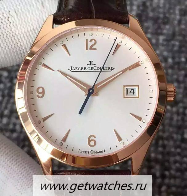 Shop Jaeger-LeCoultre Master Control Date 1542520 Rose Gold White Dial Calibre 899