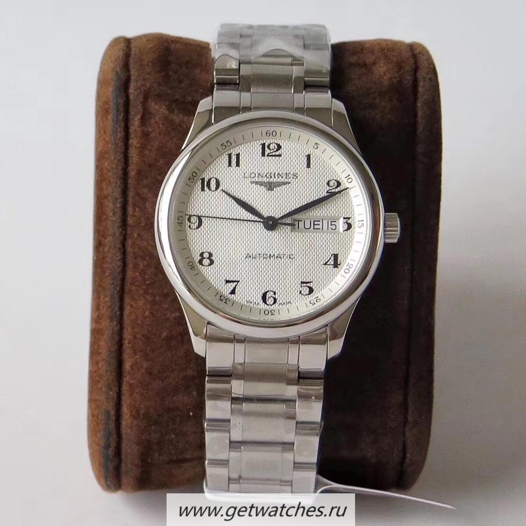 Best Price Longines Master Day-Date L2.755.4.78.6 JF V3 SS Silver Dial 2836