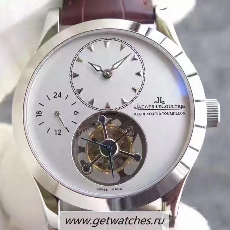 Copy Jaeger-LeCoultre Master Grande Tradition Tourbillon BMF SS Silver Dial Tourbillon
