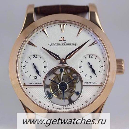 Shop Jaeger-LeCoultre Master Grande Tradition Tourbillon Rose Gold White Dial Tourbillon