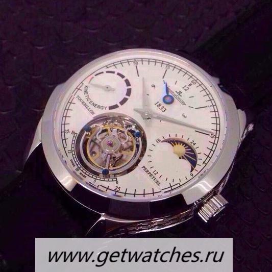 Copy Jaeger-LeCoultre Master Grande Tradition Tourbillon SS White Dial Tourbillon