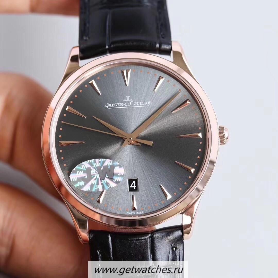 Replica Jaeger-LeCoultre Master Ultra Thin Date Q128255J JWF Rose Gold Anthracite Dial JLC 899/1