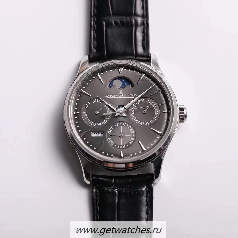 Replica Jaeger-LeCoultre Master Ultra Thin Perpetual Calendar V9F SS Anthracite Dial JLC 868