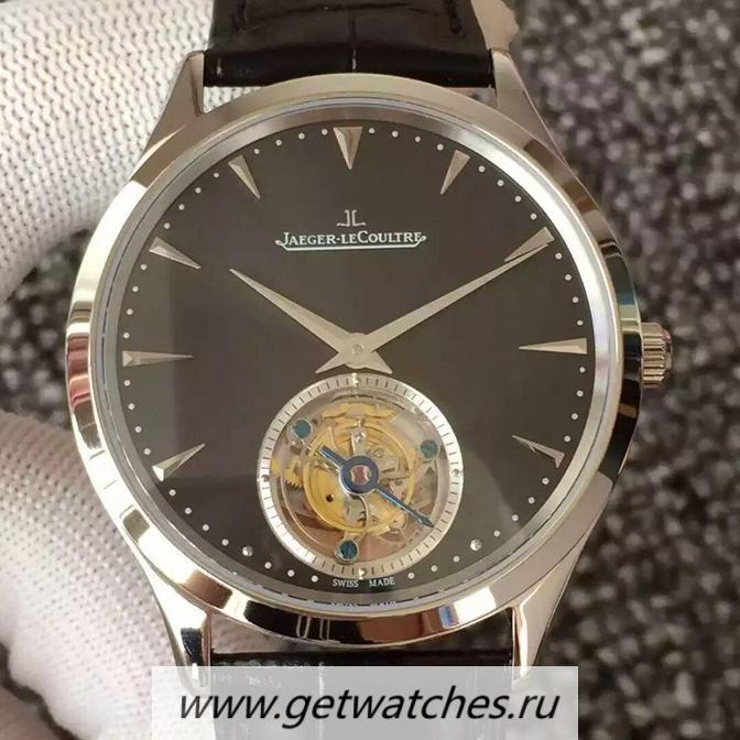 Best Price Jaeger-LeCoultre Master Ultra Thin Tourbillon SS Black Dial Tourbillon