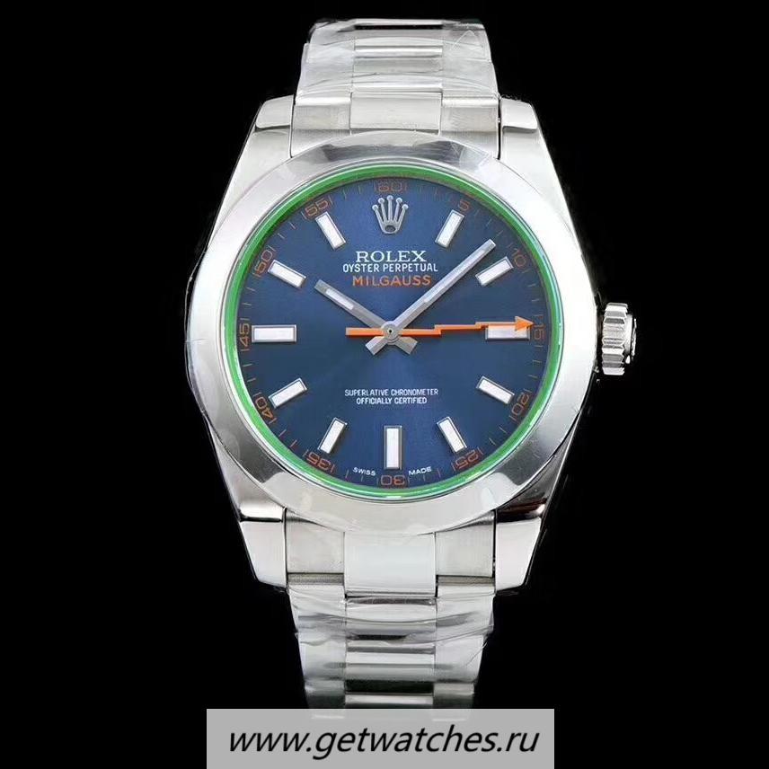 Perfect Replica R01ex Milgauss 116400 GV ARF SS Blue Dial 2824