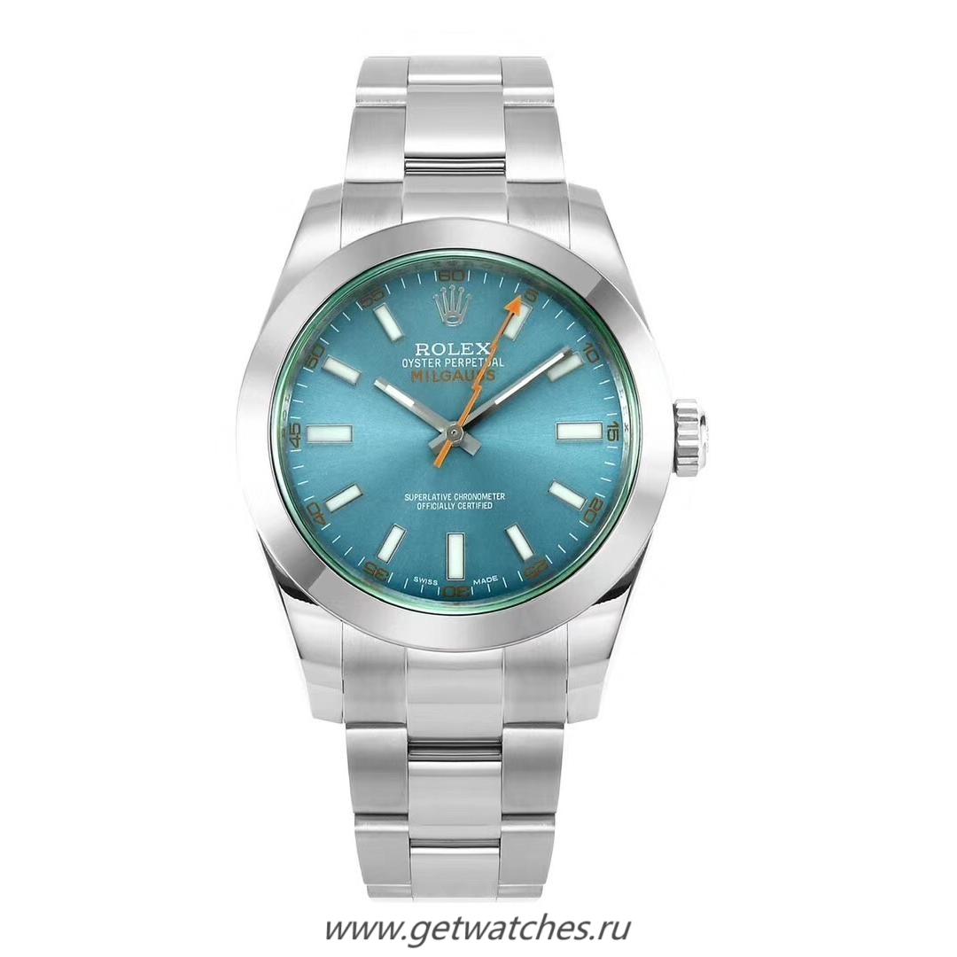 Copy R01ex Milgauss 116400 GV DJF SS 904L Blue Dial 2836