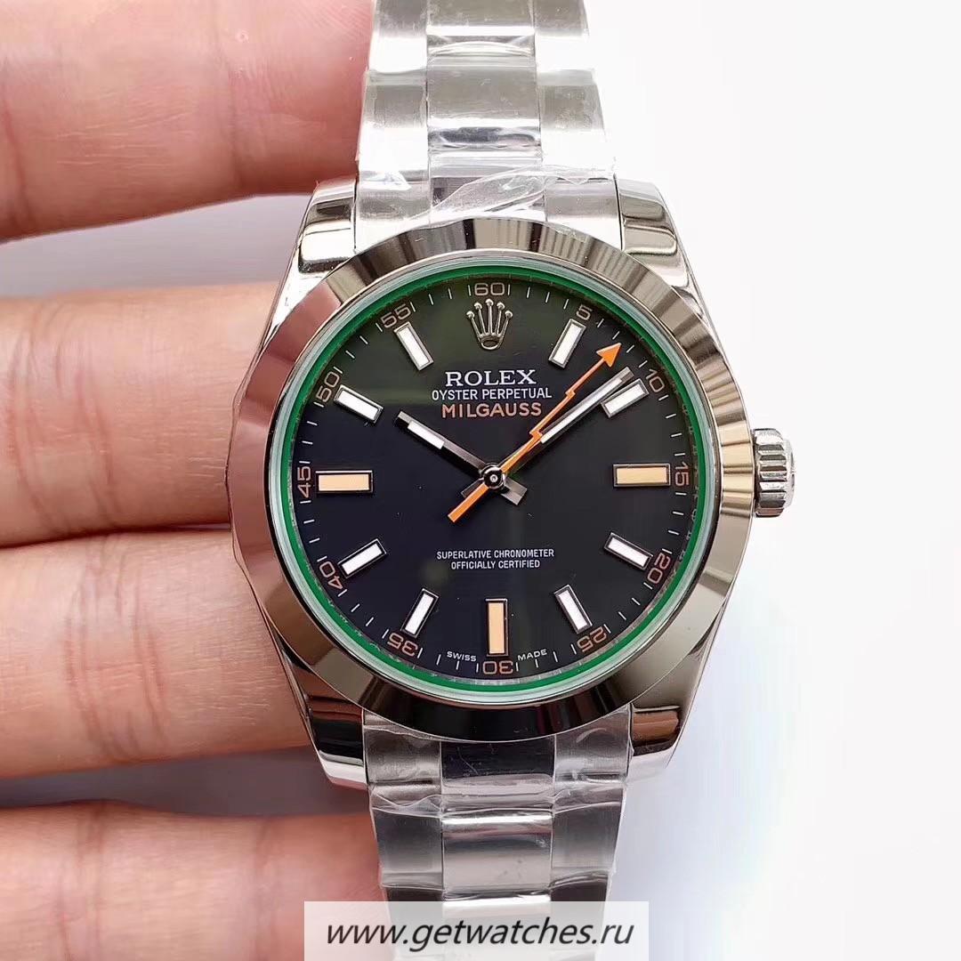 Copy R01ex Milgauss 116400 GV Noob Factory SS Black Dial 2836